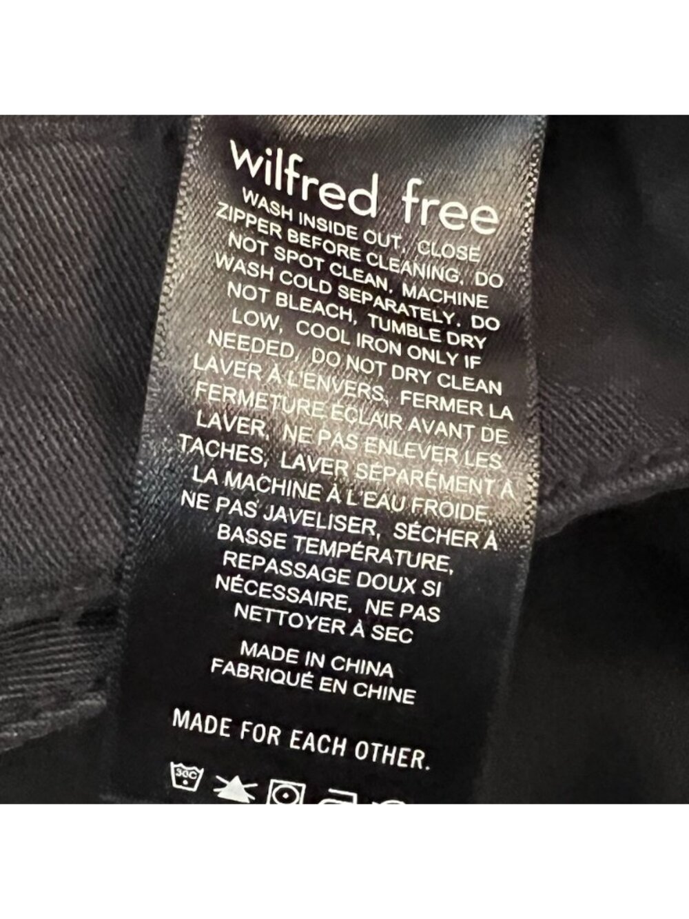 Wilfred Free Women’s Black Cargo Pants Regular Fit Straight Leg Size 4 Utility - Picture 7 of 9